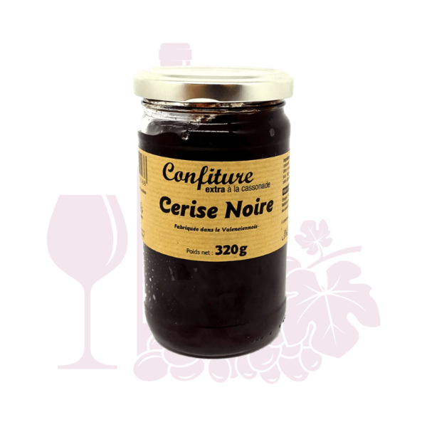 Confiture Extra Cerise Noire à la cassonnade - 320g