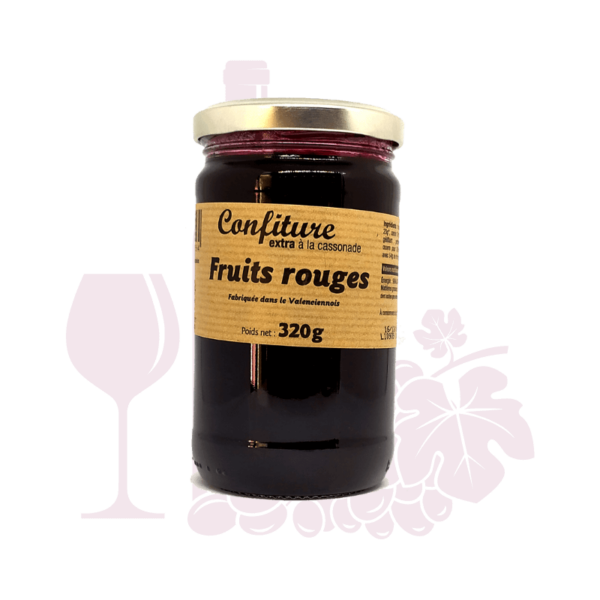 Confiture Extra Fruits rouges à la cassonade - 320g