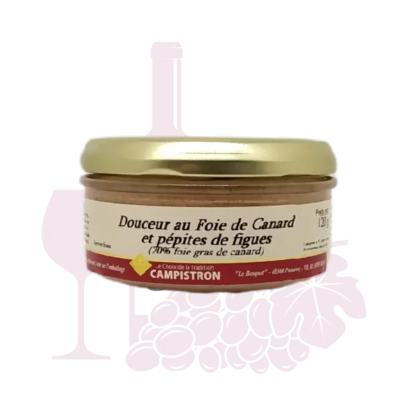 Douceur de foie de canard aux figues (20% FG) - 120g