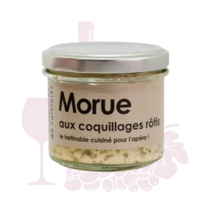 Rillettes Morue aux coquillages roti - 80g