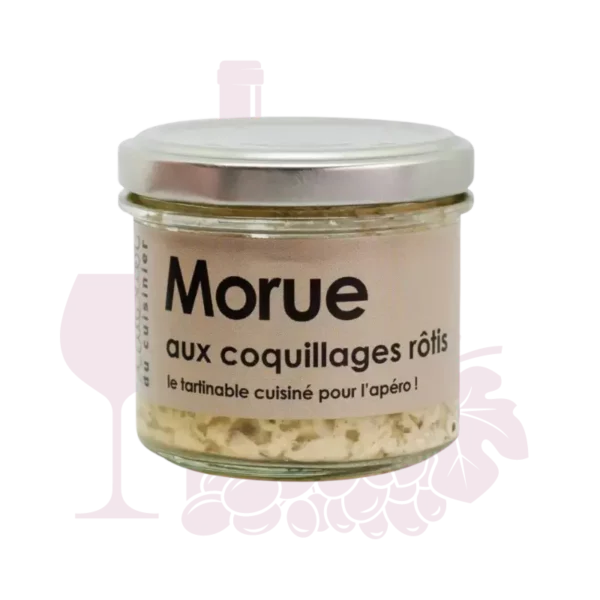 Rillettes Morue aux coquillages roti - 80g