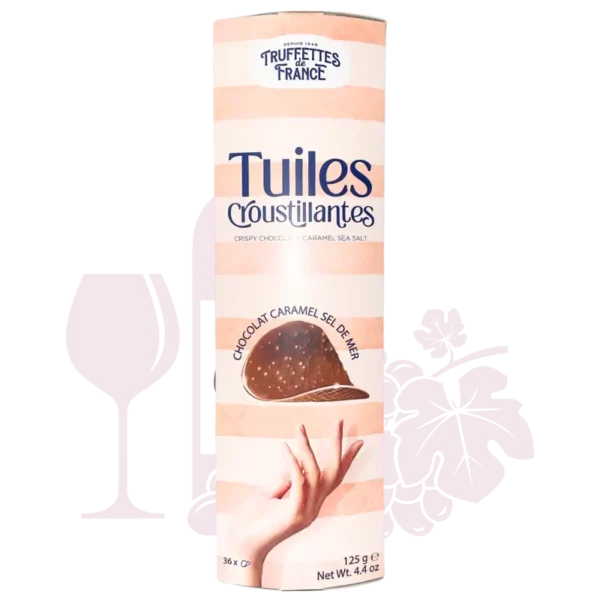 Tuiles croustillantes au chocolat au lait et éclats de caramel 125g